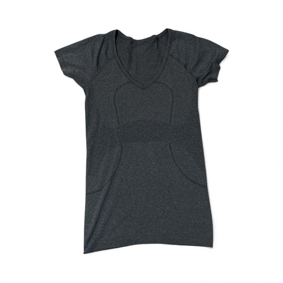 Lululemon Athletica V Neck Run Swiftly Tech Short Sleeve Workout Gym Shirt - Picture 7 of 9